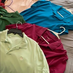 8 men’s Express Polo shirts